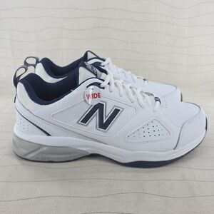 New Balance Men 623 V3 Running White Navy Shoes Sneakers MX623WN3 Sz 10 2E - NEW